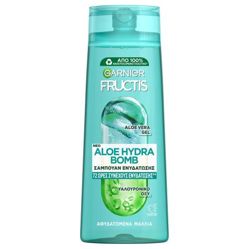 Garnier Fructis Aloe Hydra Bomb Shampoo Δυναμωτικό Σαμπουάν με Αλόη για Ενυδάτωση των Μαλλιών 400ml